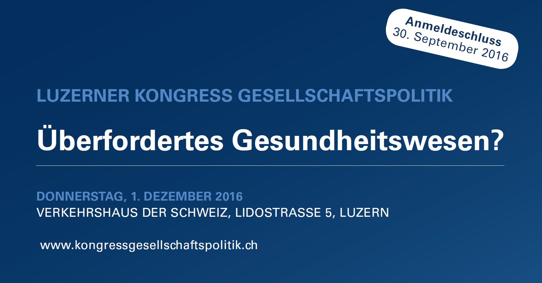 Luzerner Kongress Gesellschafspolitik 2016